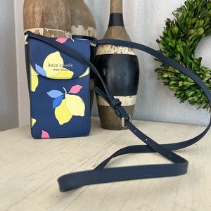 Cameron Lemon Zest North South Flap Phone Crossbody
